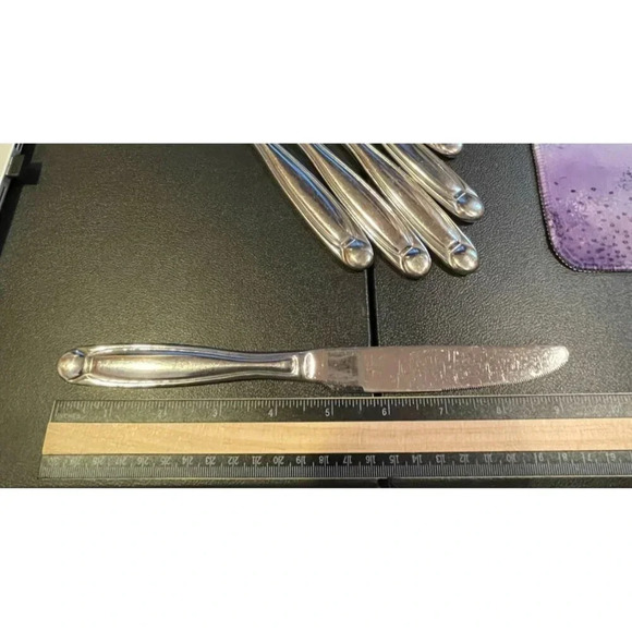 Oneida Alexandria Set Of 6 Dinner Knives Stainless Steel 18/0 Replacements - Picture 3 of 3